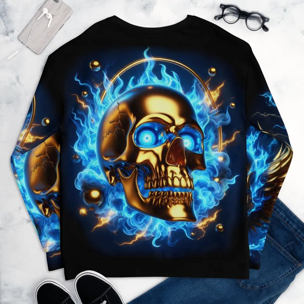 Ethereal Golden Skull - Unisex Sweatshirt #18 product image (8)
