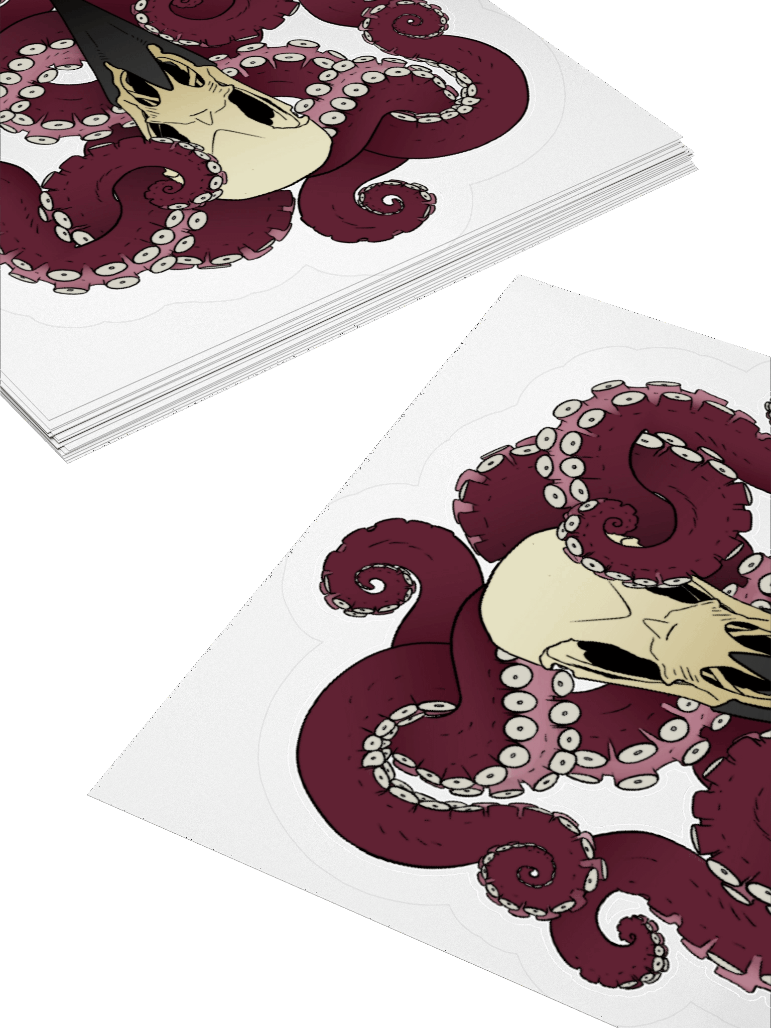 Eight-Legged Crow Art Logo Kiss Cut Stickers product image (10)