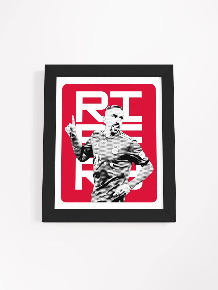 Franck Ribéry BW Bayern Munich Name Art Framed Print product image (4)