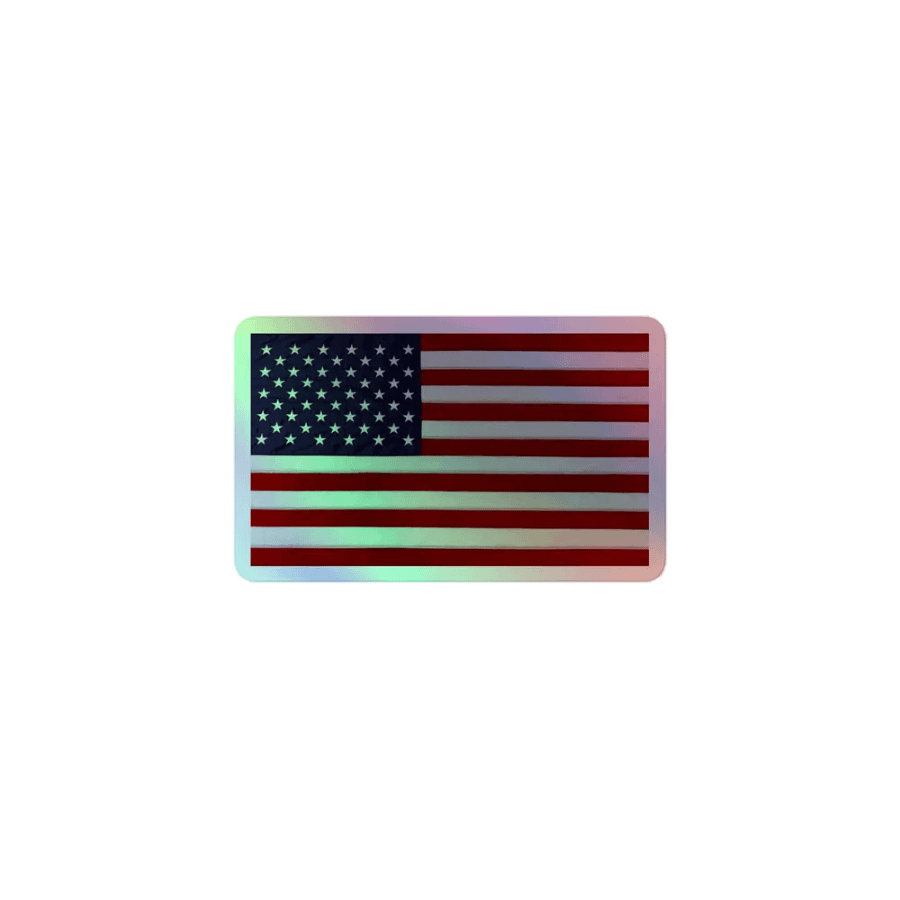 American Flag on Kiss-Cut Holographic Sheet product image (1)