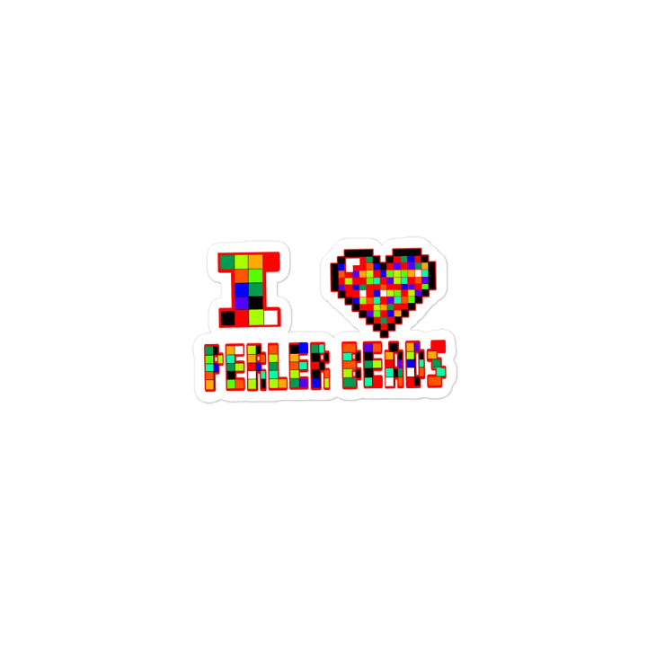 I Heart Perler Bead Magnet product image (1)