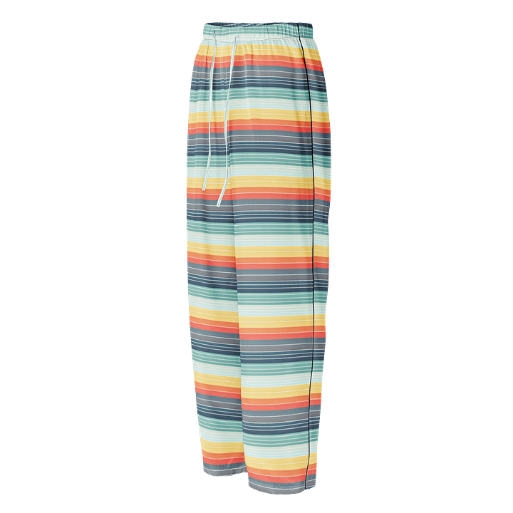 Stripey Pajama Pants in 70's Color Gradient product image (1)