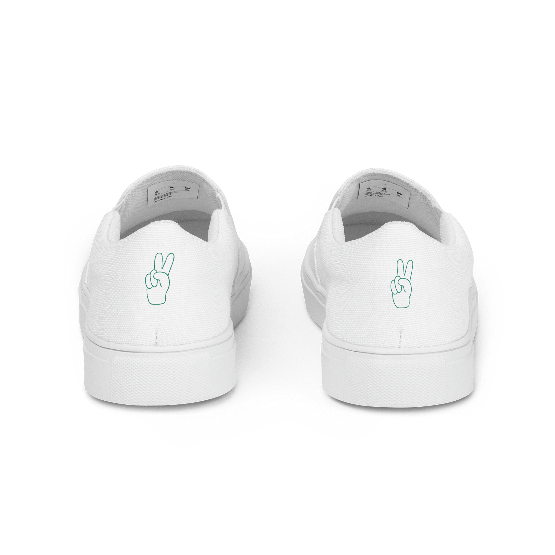 White "Coffee" Women's Canvas Slip-Ons product image (4)