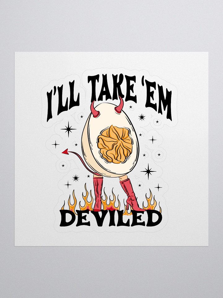 Devilish Egg Kiss Cut Stickers product image (1)