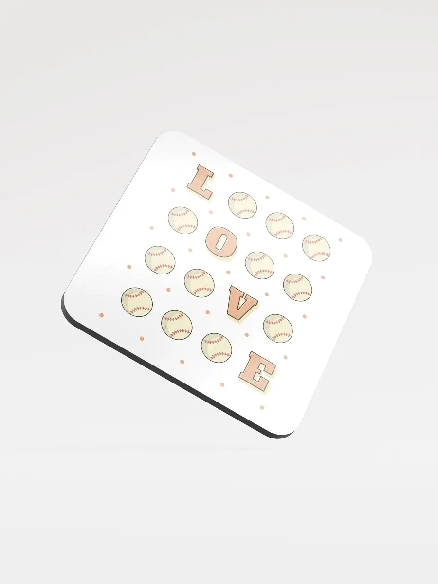 Love Baseball Square Game Coasters product image (1)