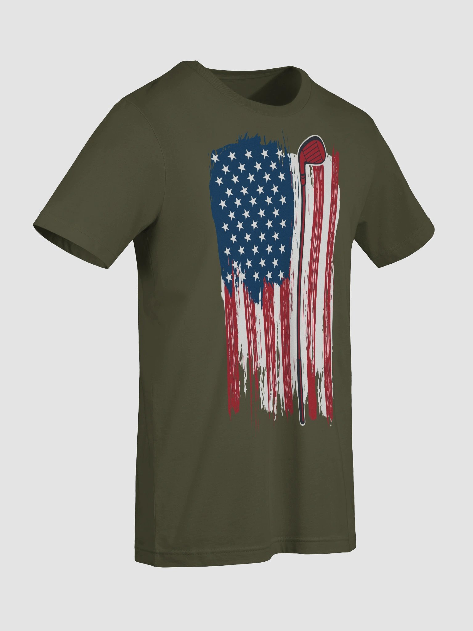USA Flag Golfing Patriotic Flag T-Shirt product image (3)