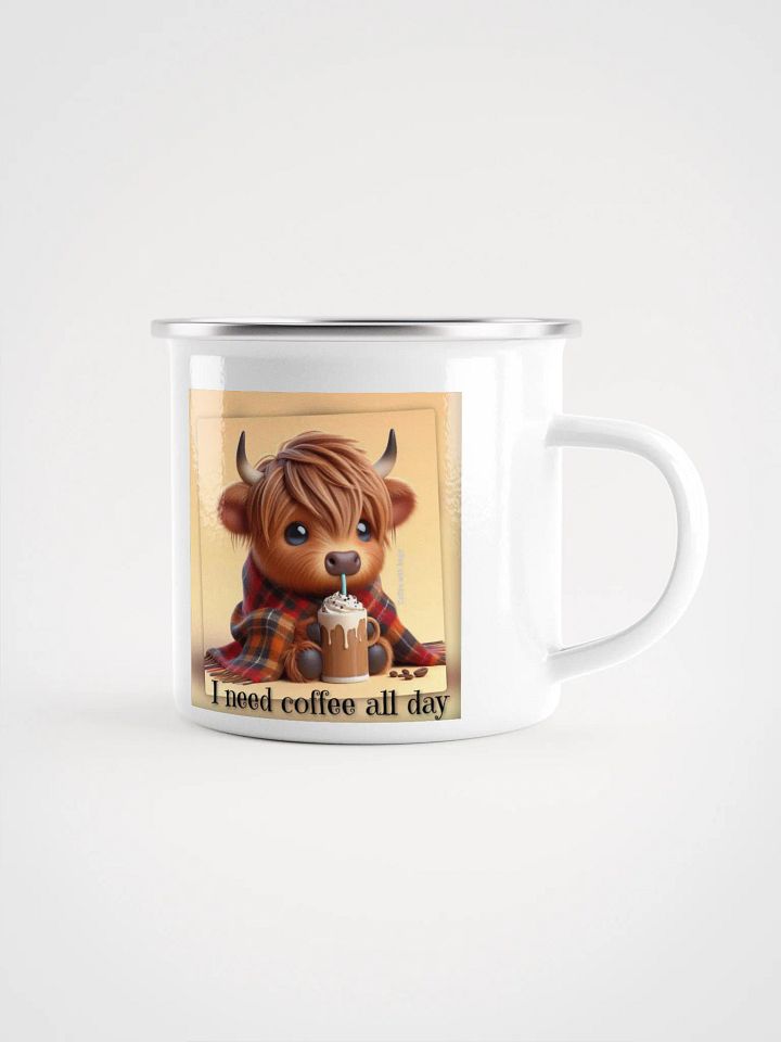 Coffee Cow Companion Enamel Mug product image (1)