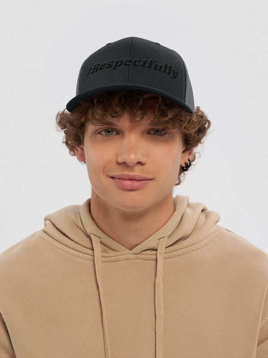 #Respectfully Trucker Hat (Blk) product image (33)