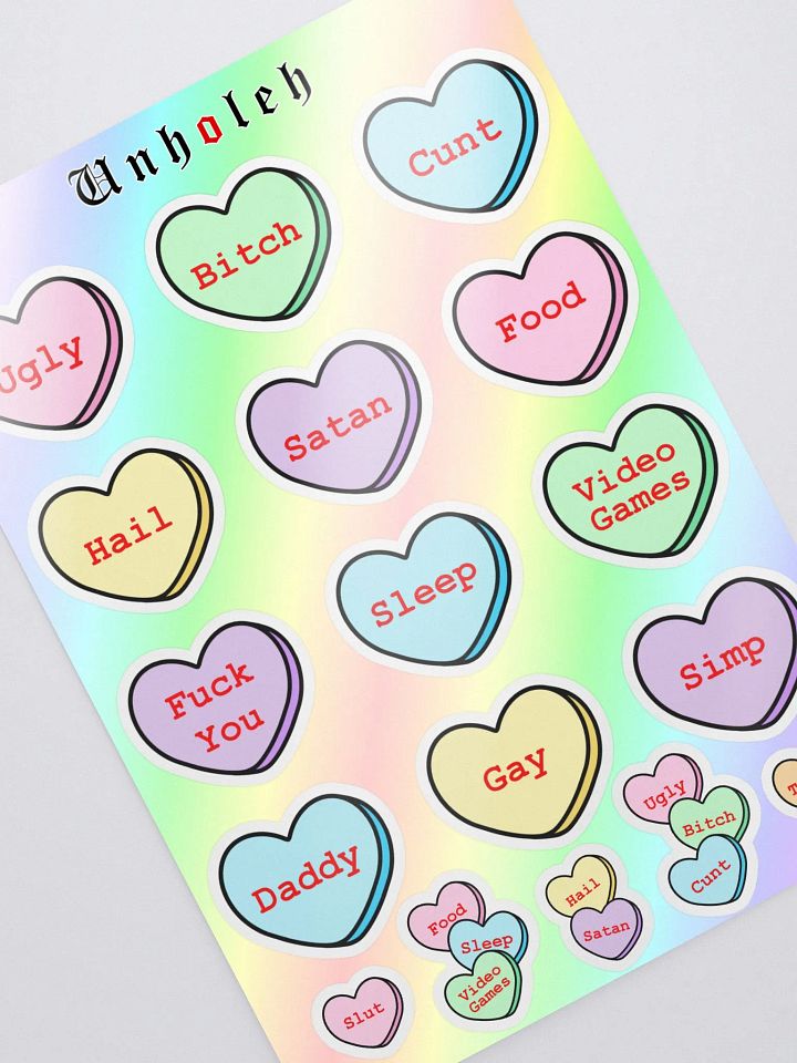 Baddie Candy Heart Stickers product image (1)