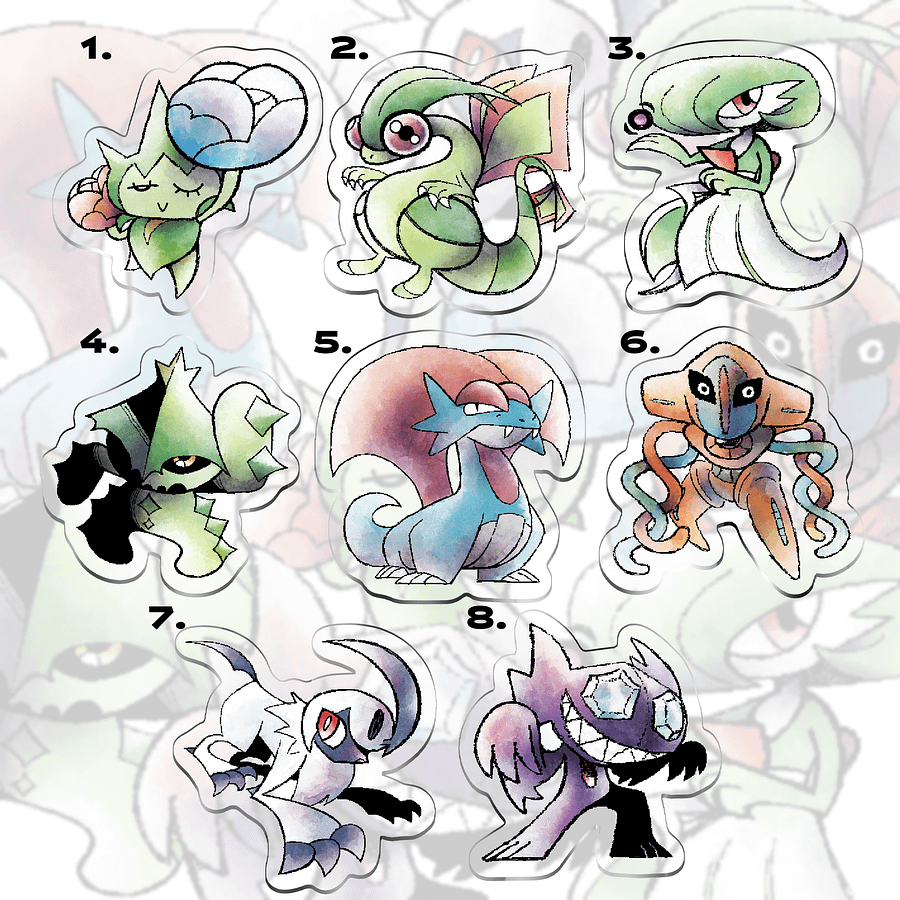 Gen 3 Hoenn Pokemon Keychains (SERIES 1) product image (1)