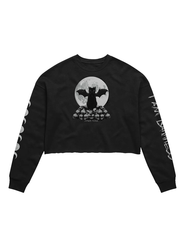 I AM DARKNESS Bella+Canvas Crop Sweatshirt product image (1)