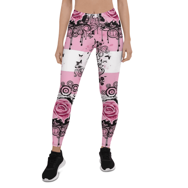 Romantic Rose All-Over Print Leggings product image (1)