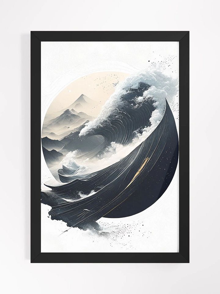 Geometric abstract art in Japanese style product image (1)