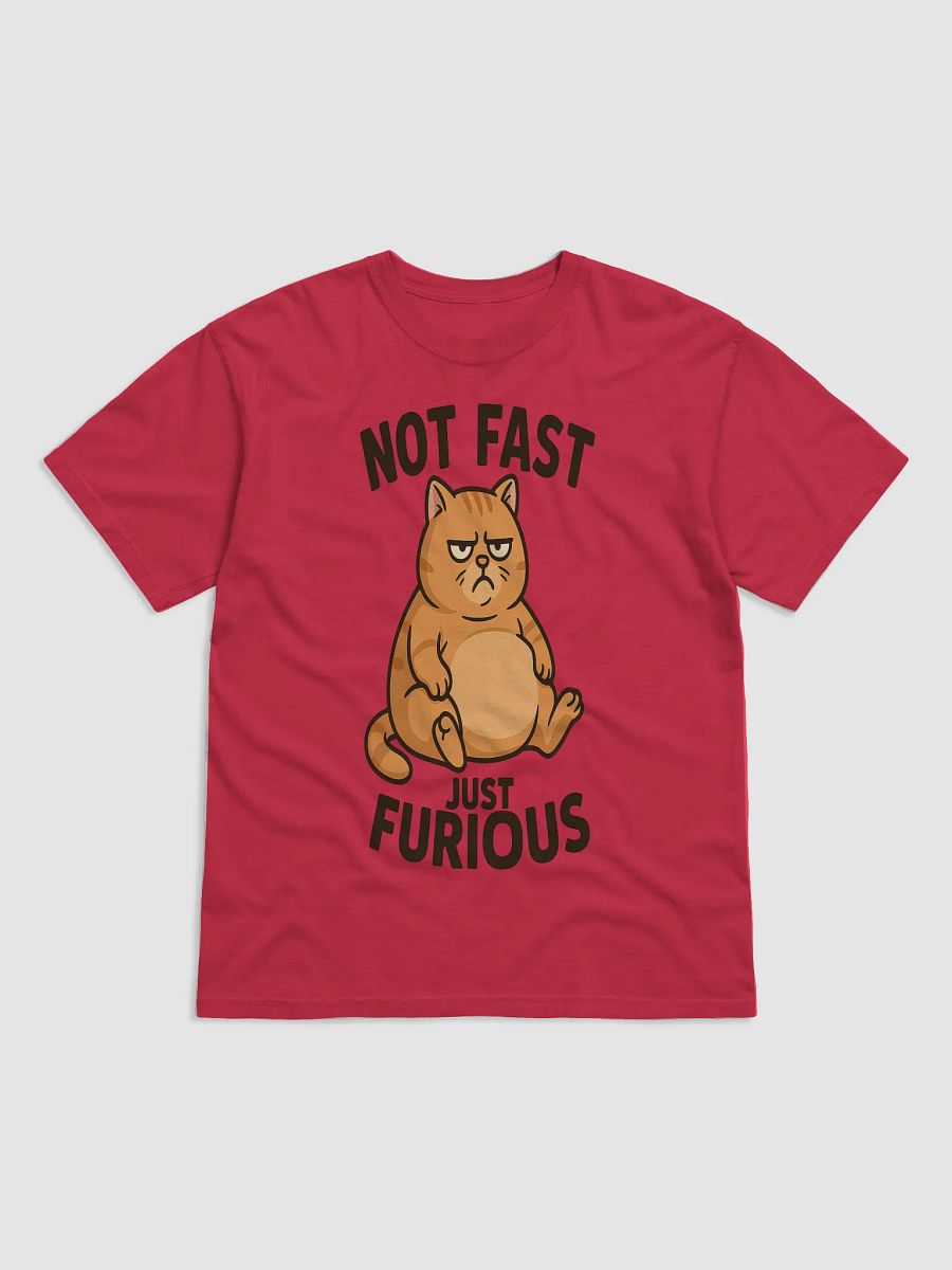 Not Fast Just Furious Cat Tee – Hilarious Grumpy Cat Mood product image (1)