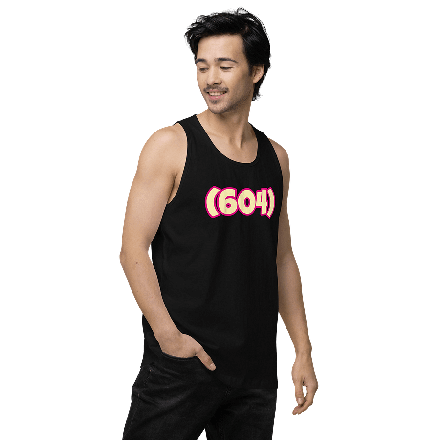 Number Tank Top AREA CODE 604 product image (3)