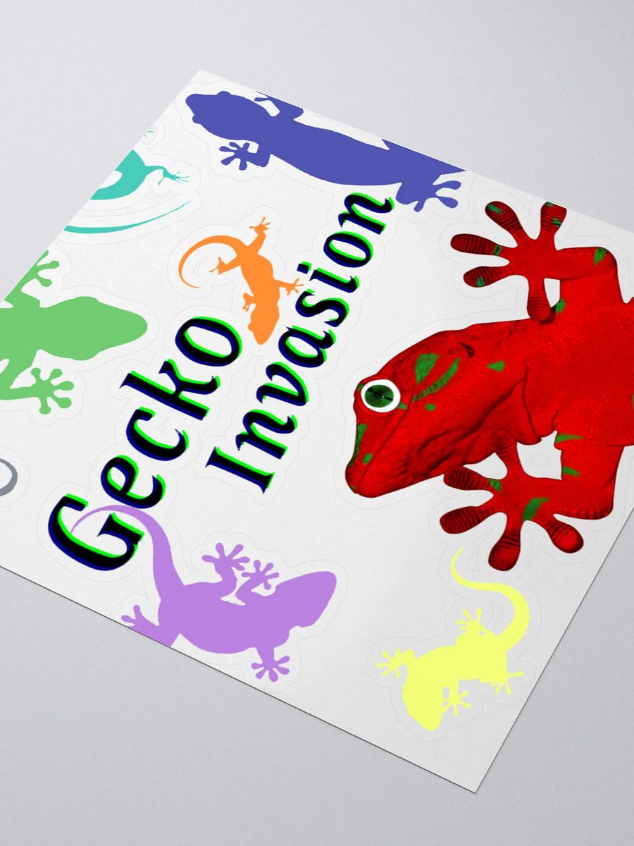Gecko Invasion Sticker product image (3)