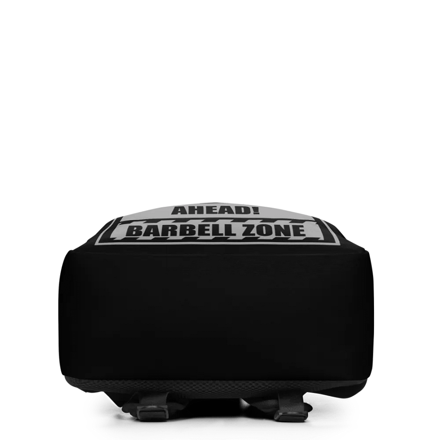 Caution Heavy Lifter Ahead Barbell Zone Backpack product image (4)