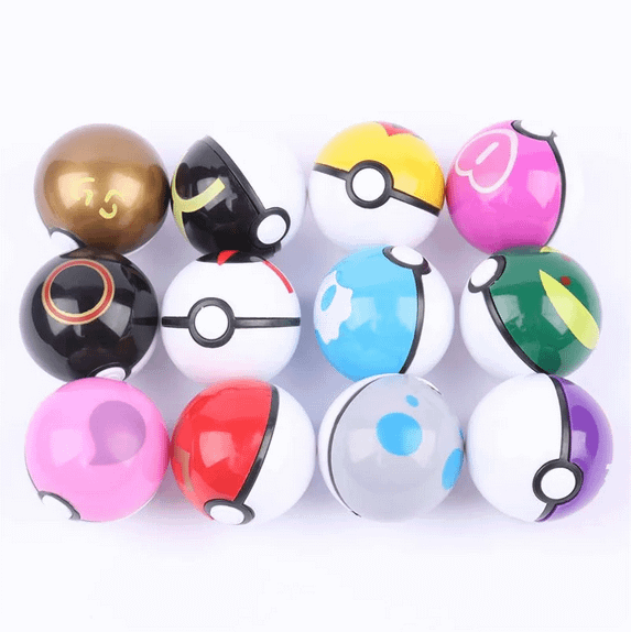 12Pcs /Set PokeBall Model Anime Figure Pokemon Pikachu Pocket Monster product image (3)