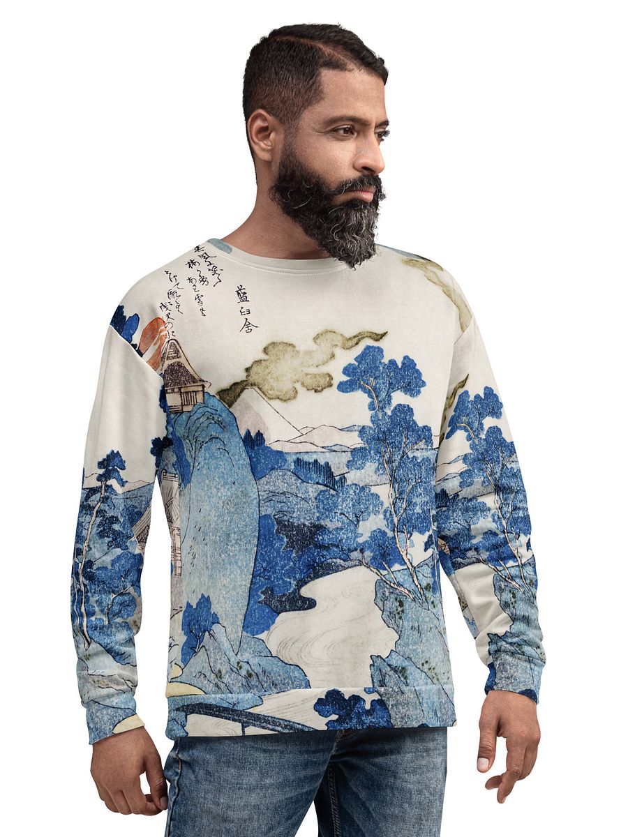 Fuji no Yukei All-Over Print Recycled Unisex Sweatshirt product image (2)