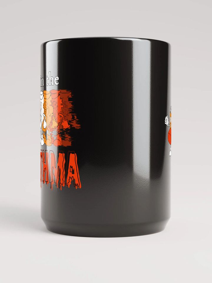 PAIN IN THE ASTHMA black glossy mug product image (2)