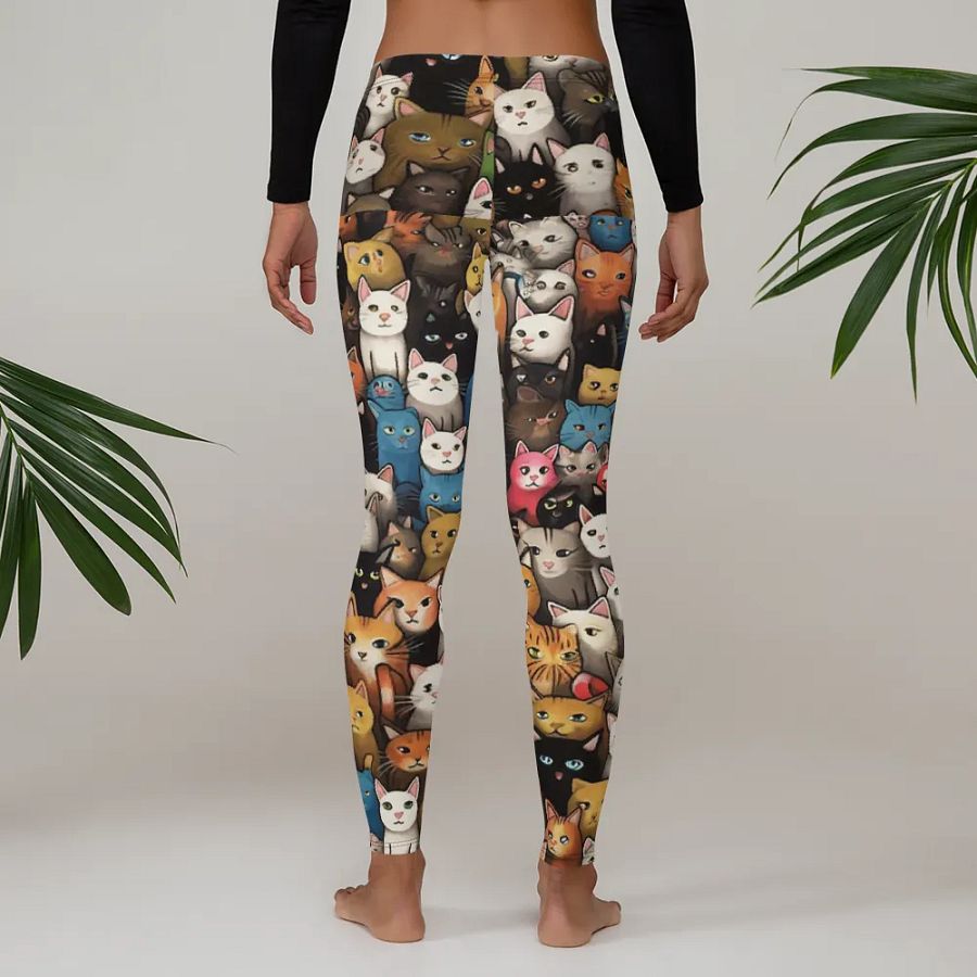 Leggings for Women – Cute Kittens Print for Adorable & Comfortable Style product image (4)