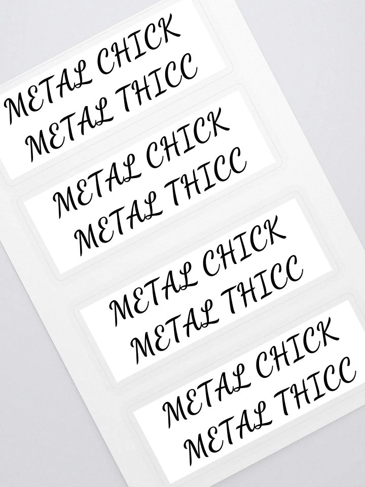 Metal Chick Metal Thicc Stickers product image (2)
