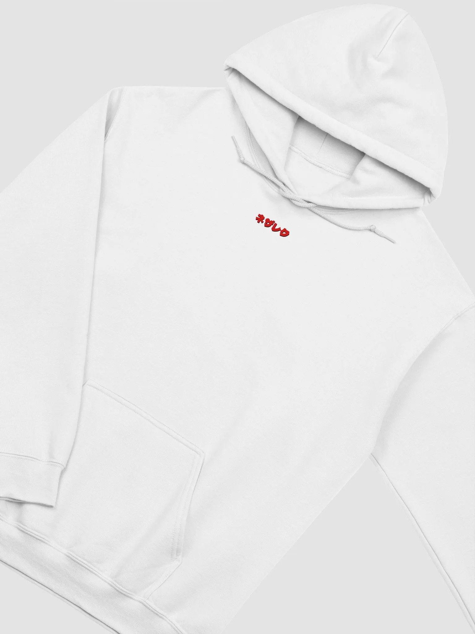 Kanji Handwritten Hoodie [White/Red] Nezarec Final God of Pain product image (3)