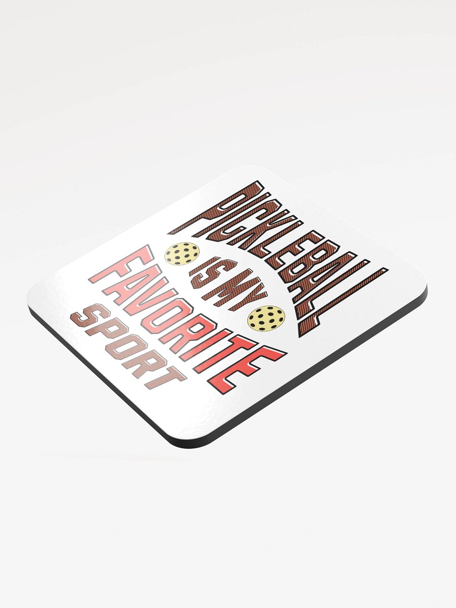 Pickleball Is My Favorite Sport Passion Cork Coaster product image (4)