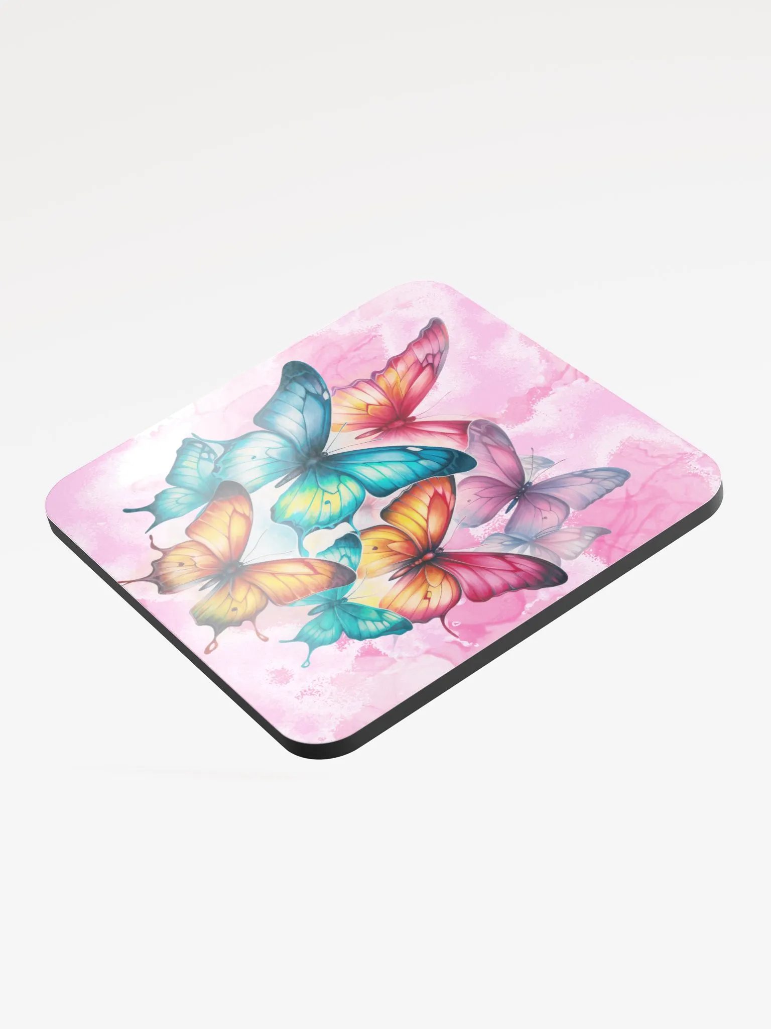 Rainbow Butterfly Nature Themed Mouse Pad product image (3)