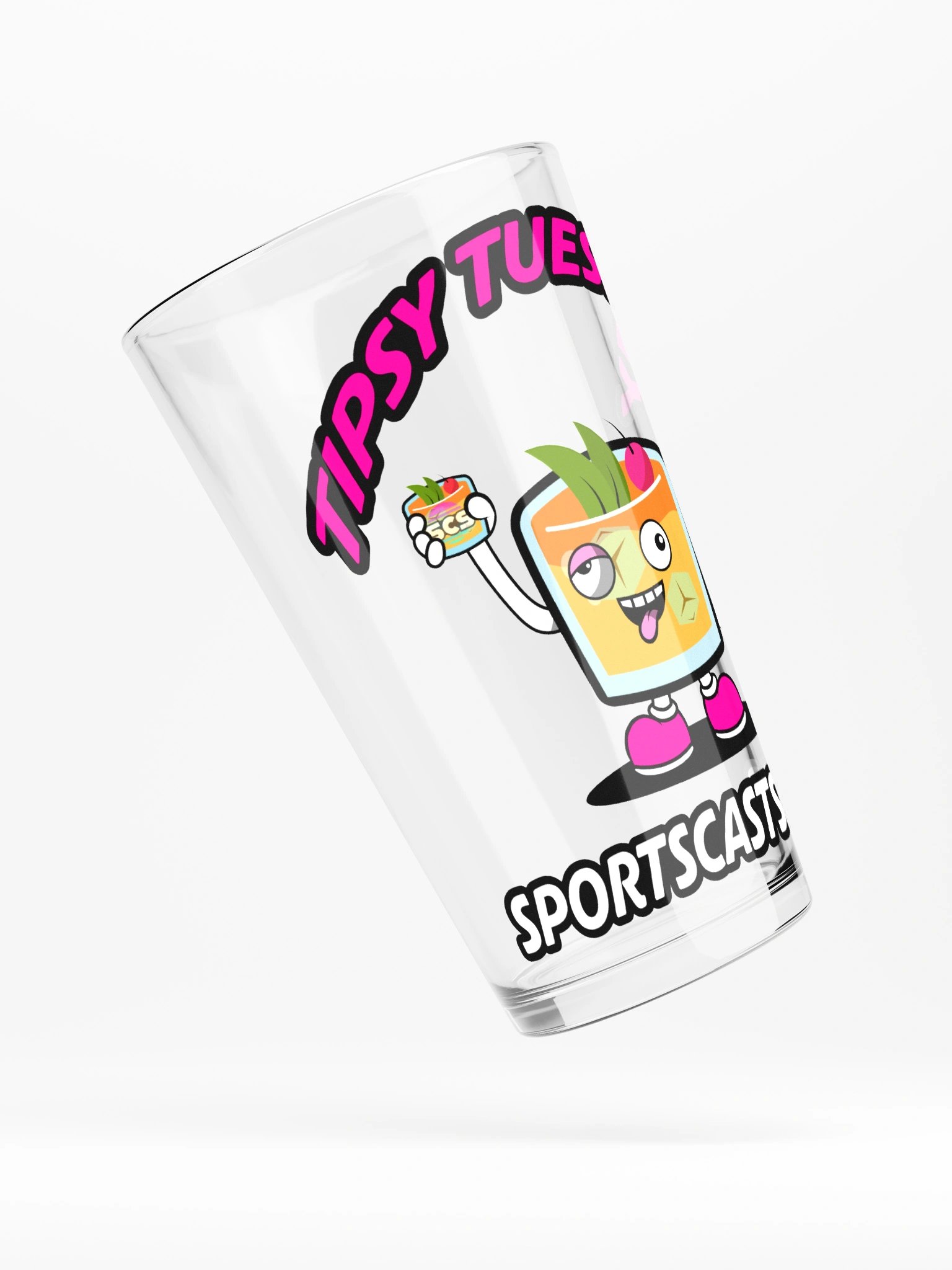 TIPSY TUESDAY "COCKY" PINT GLASS product image (4)