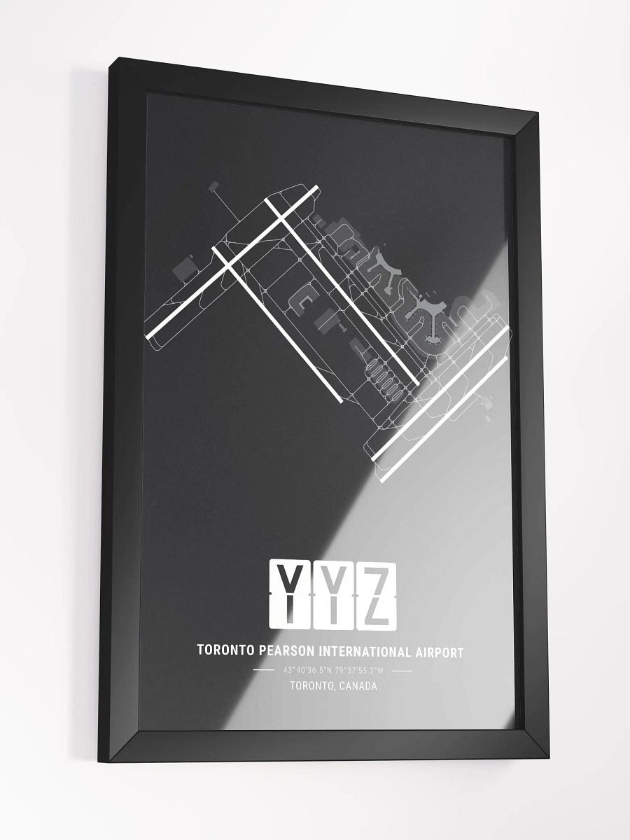 Framed Airport YYZ Premium Map On Matt Paper product image (3)