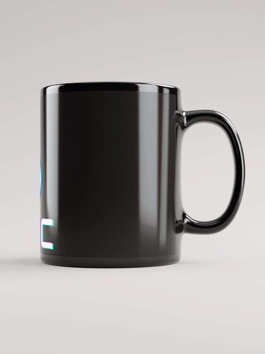 Pixelated Sphere Black Glossy Mug product image (1)