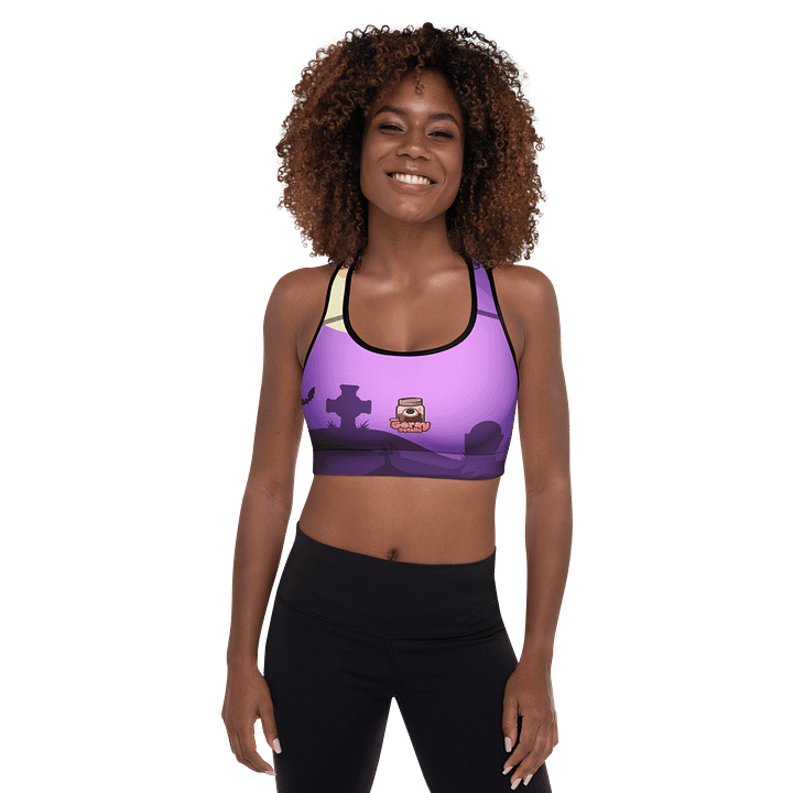 All-Over Print Padded Sports Bra product image (2)