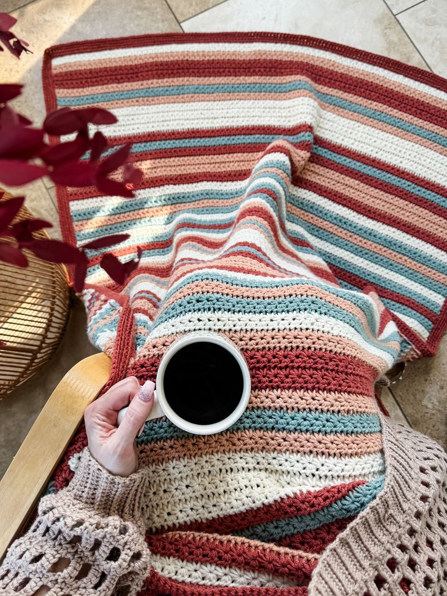 Sahara Stripes Blanket Crochet Pattern product image (5)