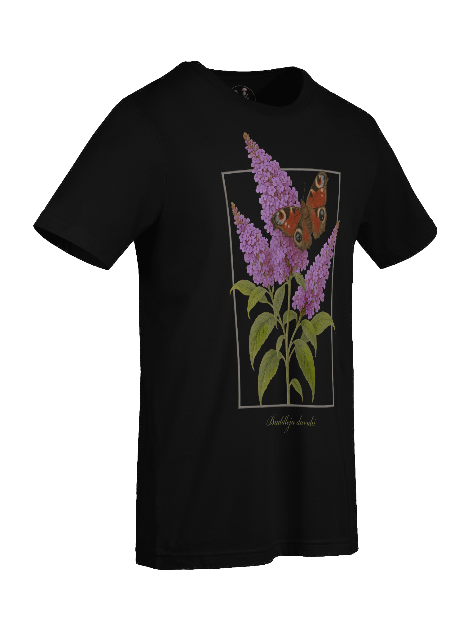 Butterfly Bush and Peacock Butterfly Premium Unisex T-shirt product image (3)