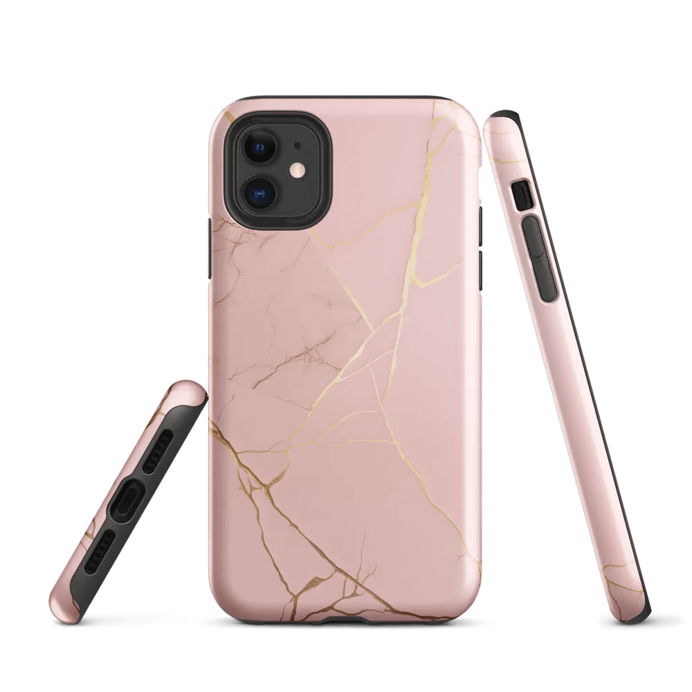 Tea Rose Kintsugi Tough iPhone Case product image (1)