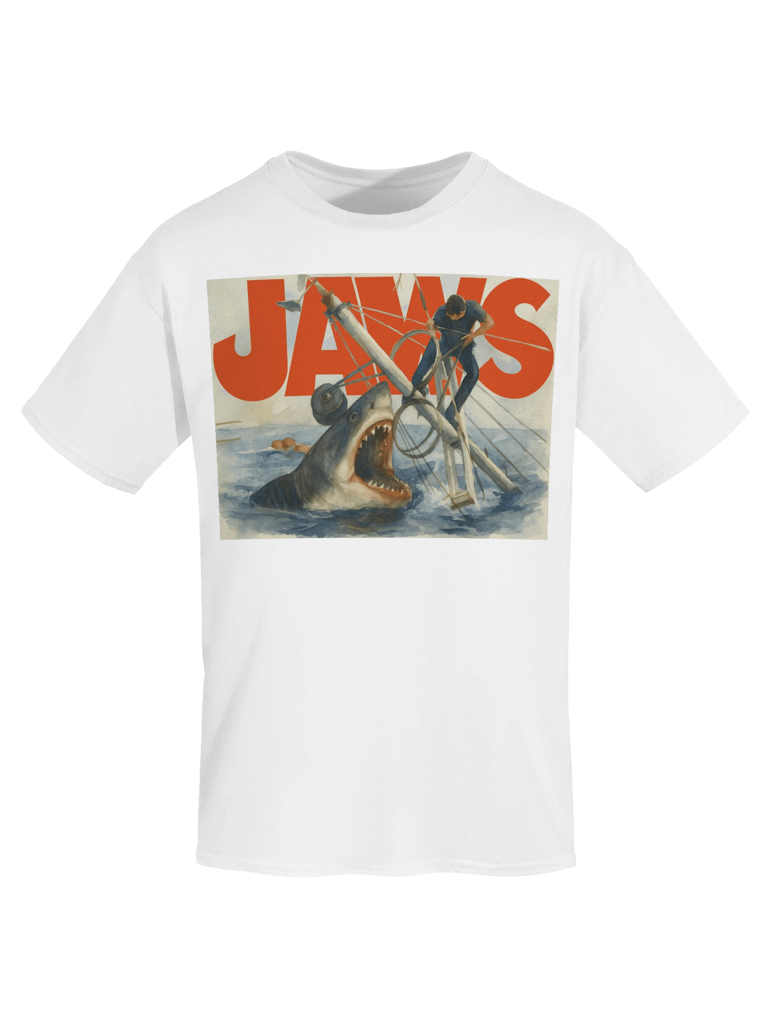 Jaws inspired Shark Showdown T-Shirt product image (80)