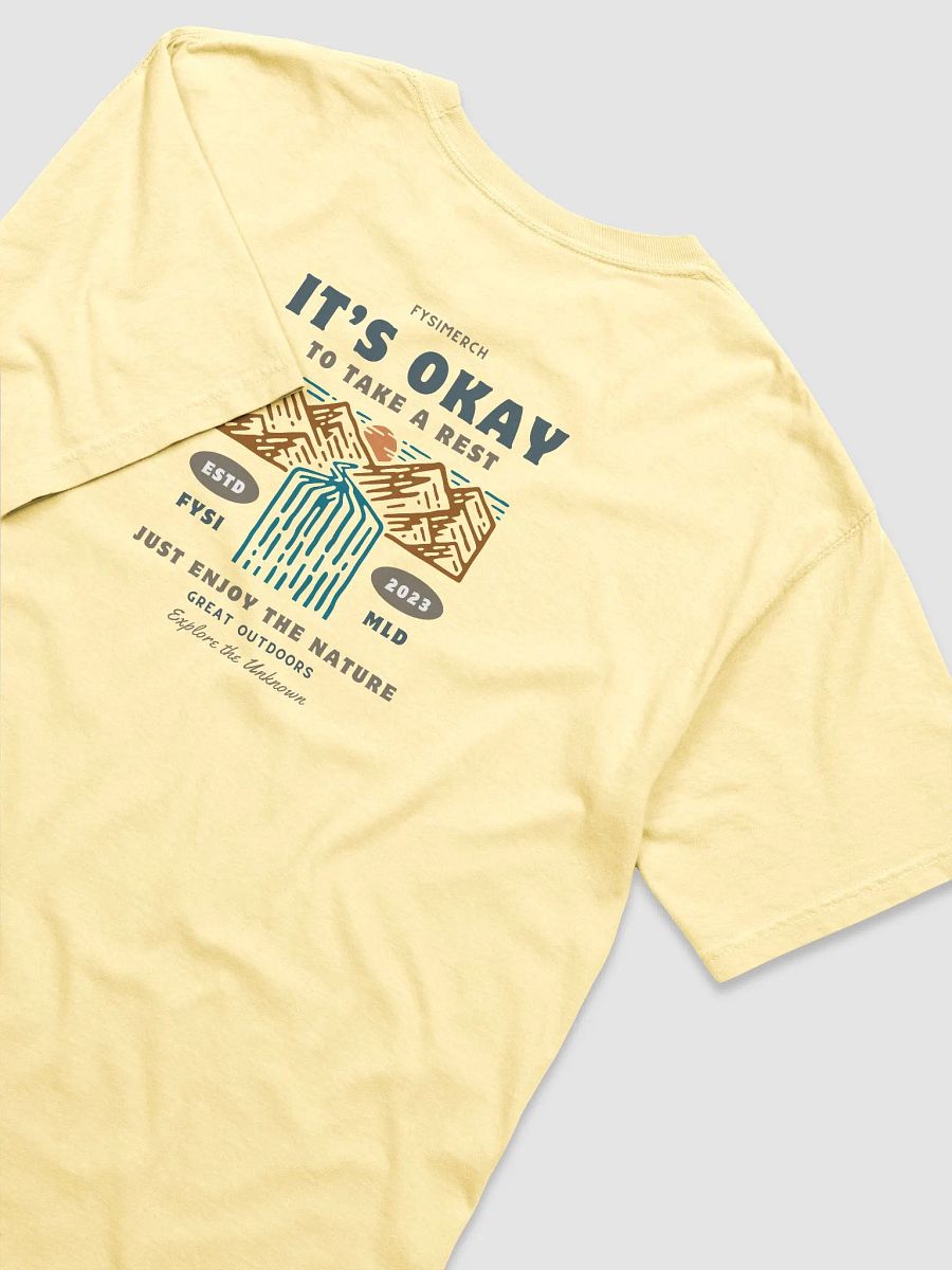 Take a Rest organic cotton garment t-shirt product image (4)