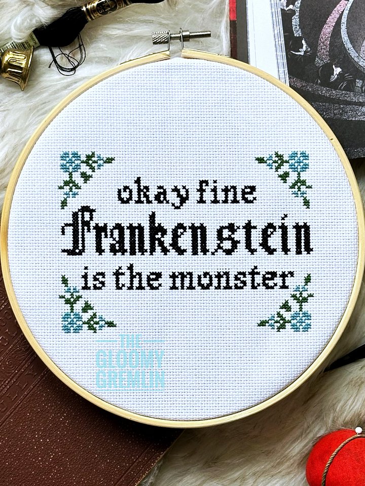 Frankenstein Is The Monster - Cross Stitch Pattern product image (1)
