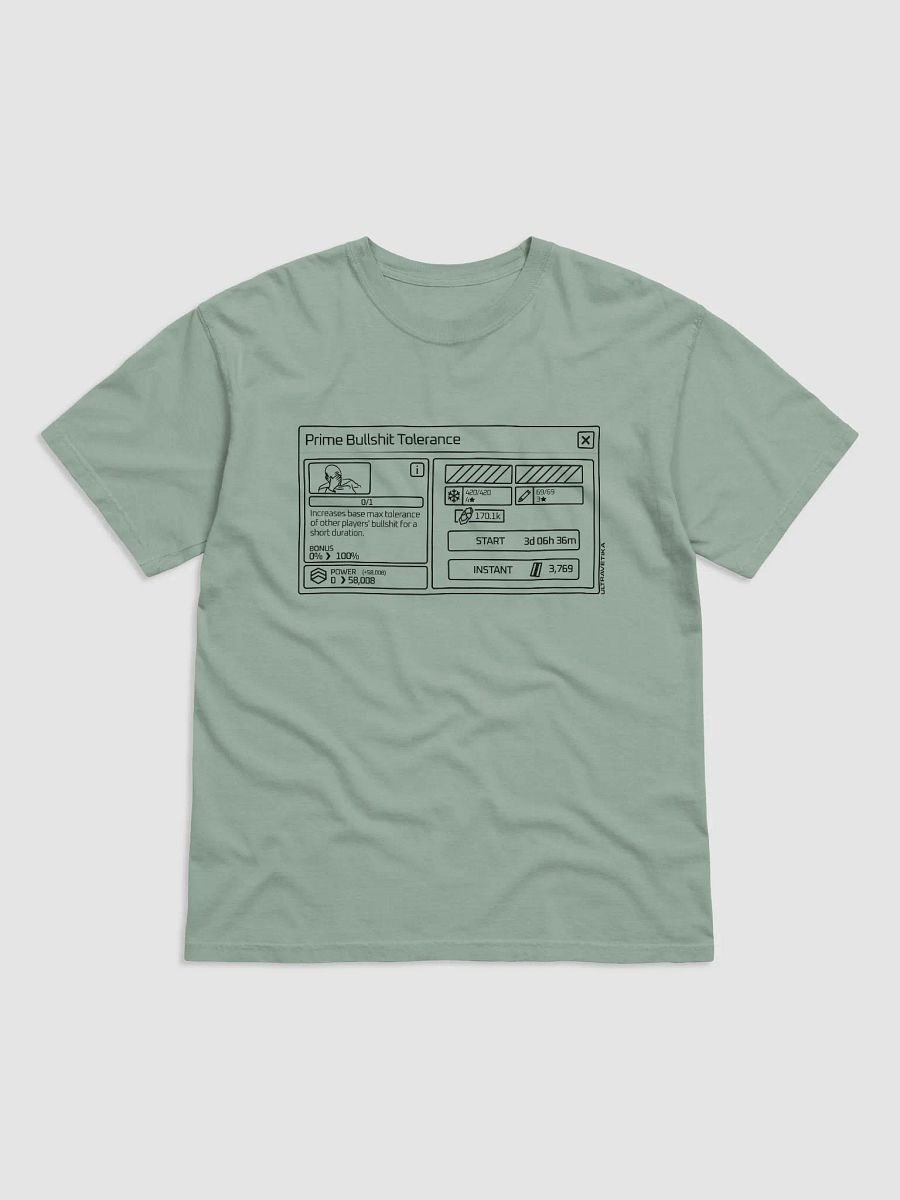 Prime Bullshit Tolerance (Black) product image (7)