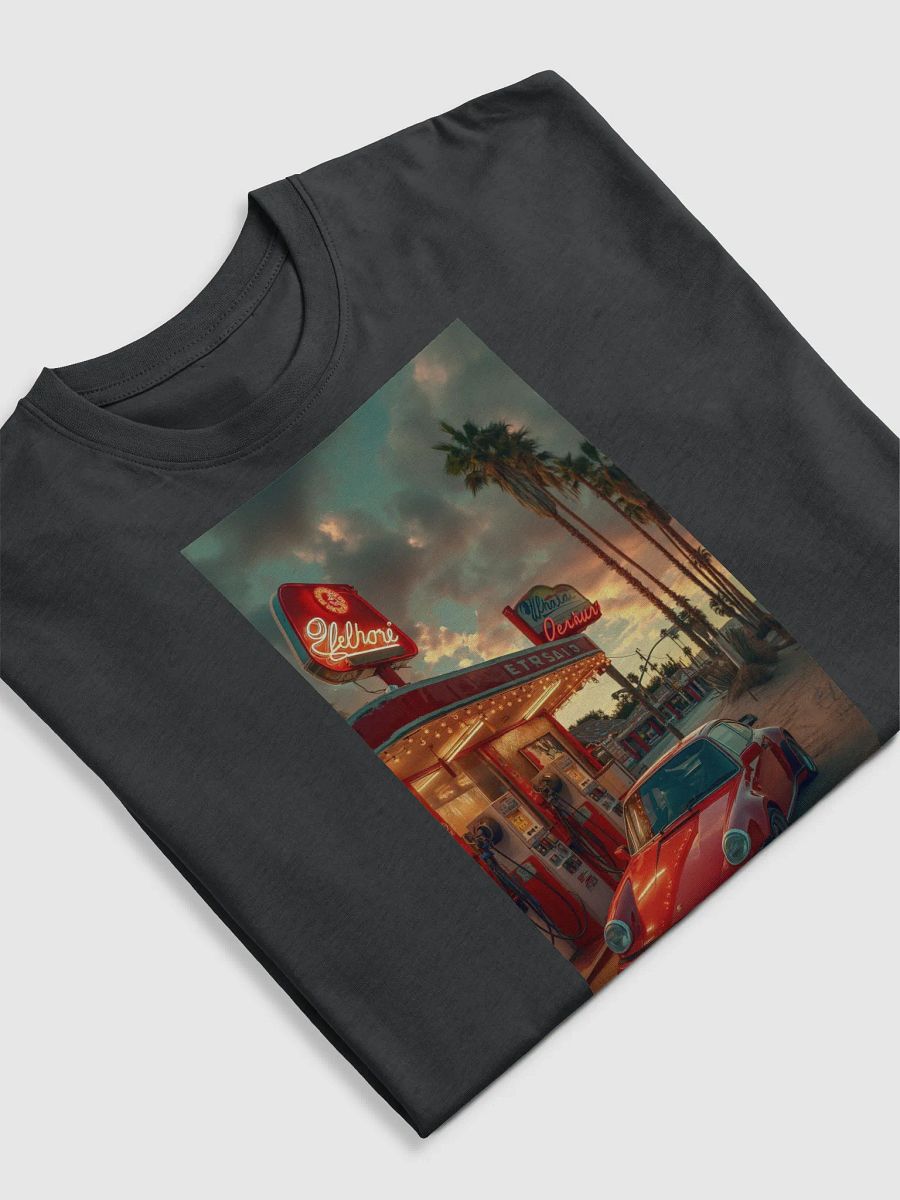 Retro Sunset Gas Station Tee product image (5)