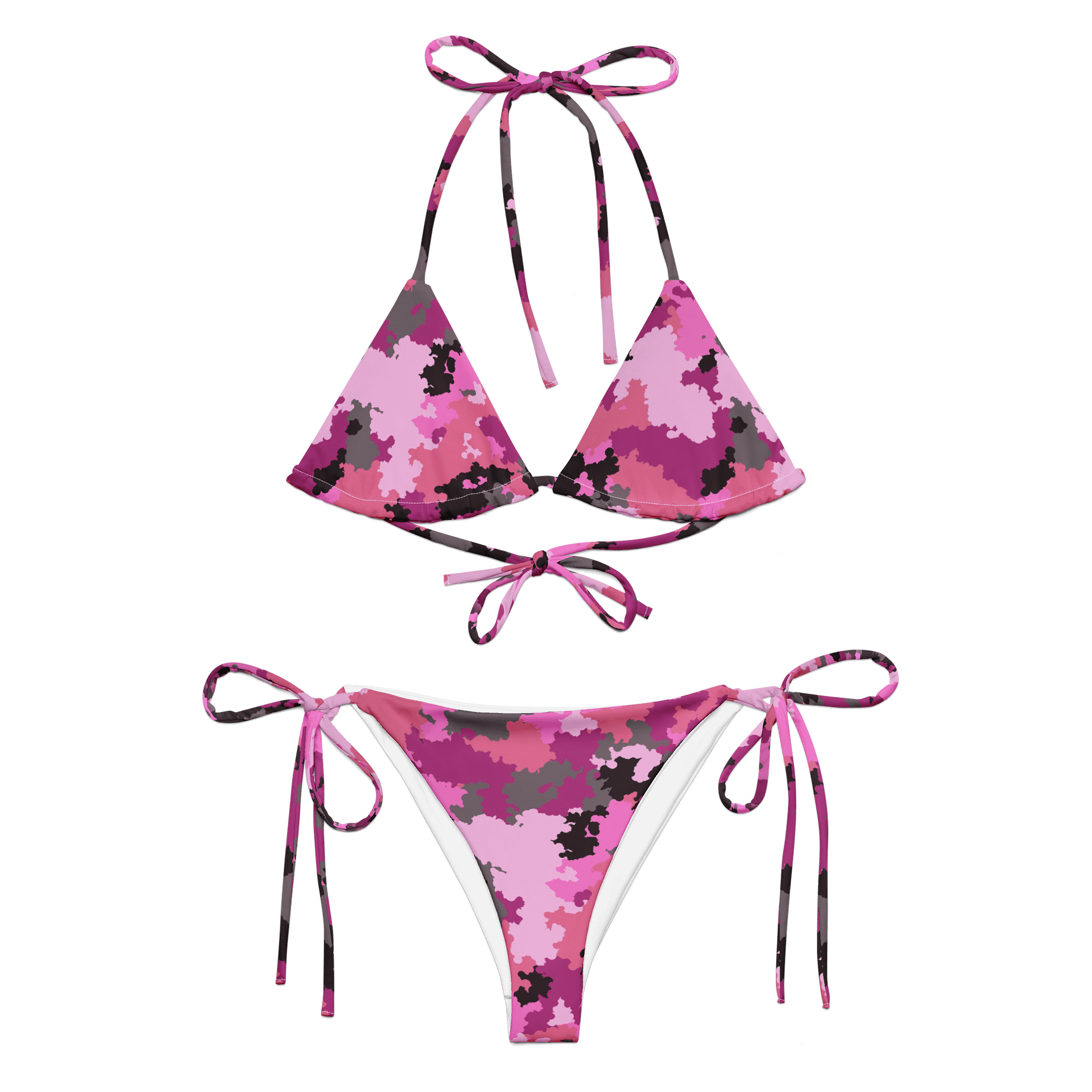 String Bikini Set-Pink Camo product image (6)
