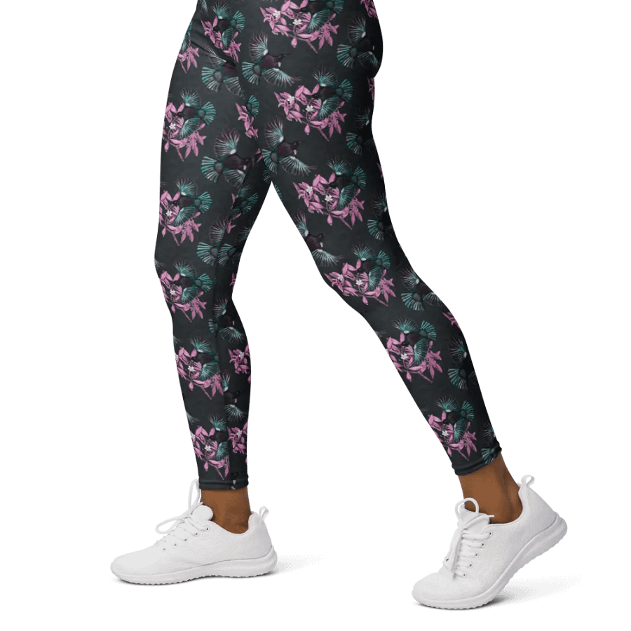 Tui in Flight - Neon Pink and Teal Life Leggings product image (3)