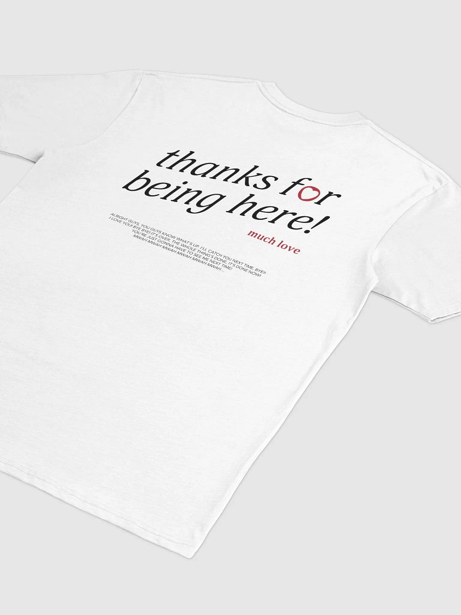 thanks for being here! Shirt (Red) product image (2)