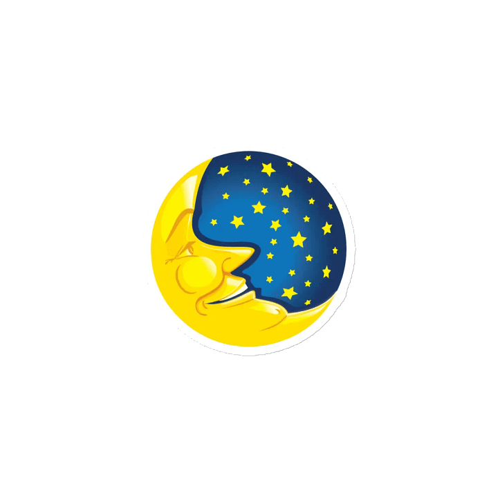 Smiling Moon Die-Cut Magnets product image (1)