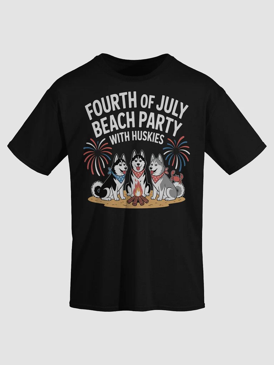 Husky Beach Party Fourth of July T-Shirt product image (10)