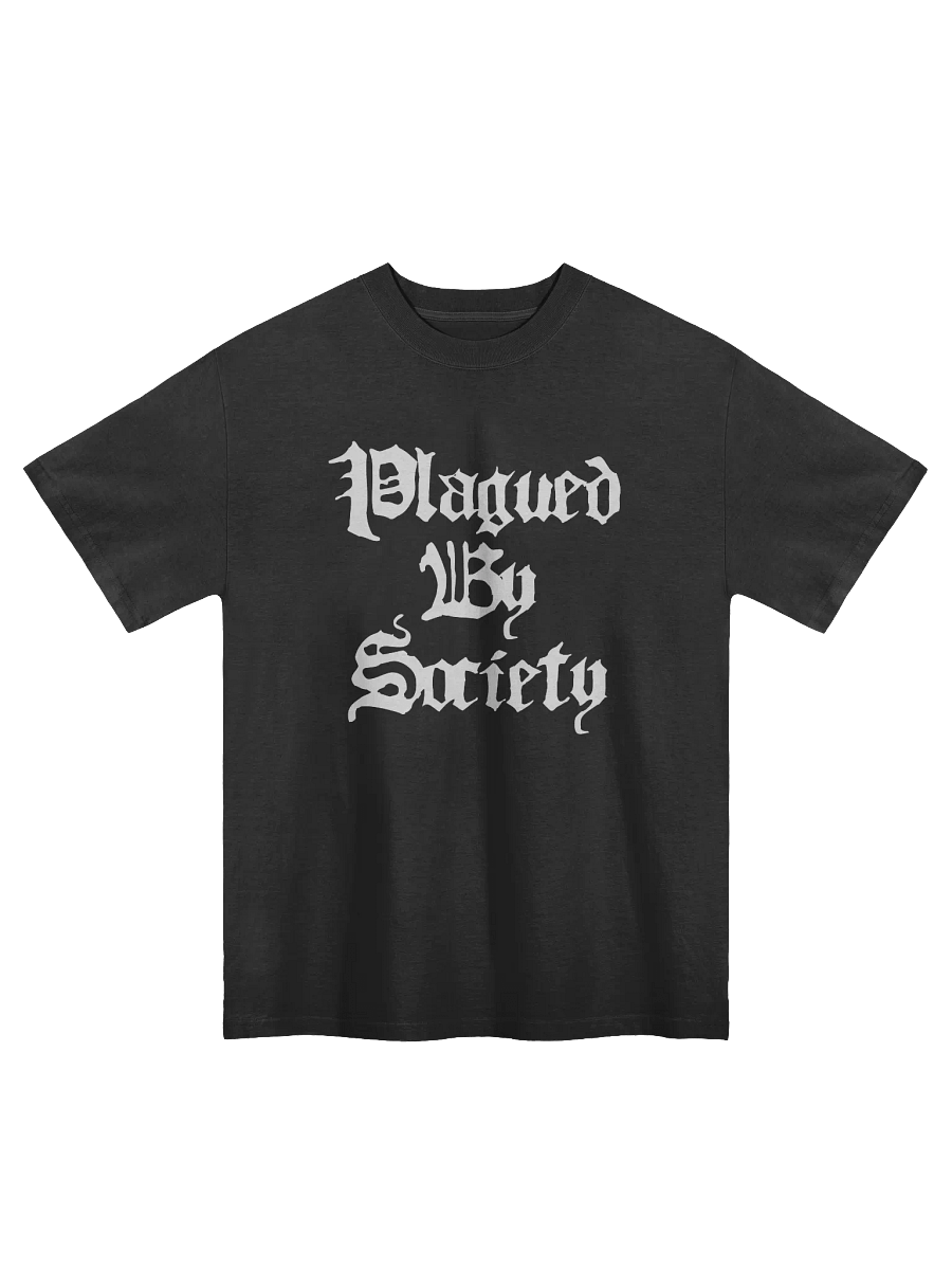 Plagued By Society Faded Oversized T shirt product image (1)