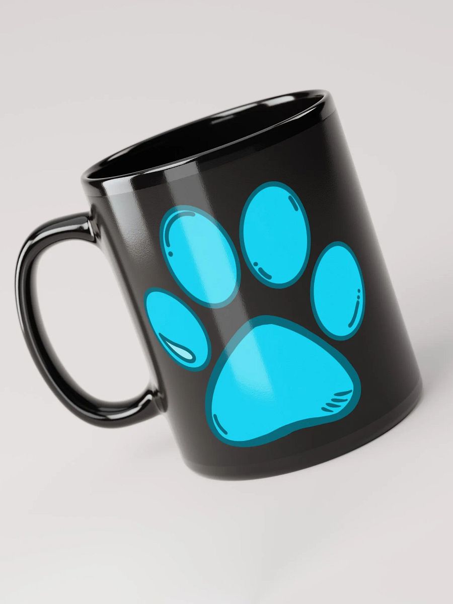(Black) Light Blue Paw Mug product image (5)
