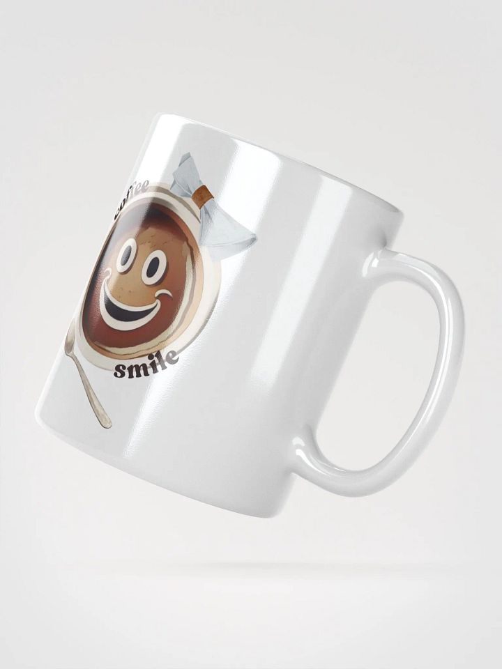 Coffee Smile Funny Cute Sweet White Glossy Mug product image (2)