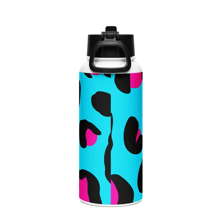 Funky Leopard Print Stainless Steel Water Bottle product image (2)